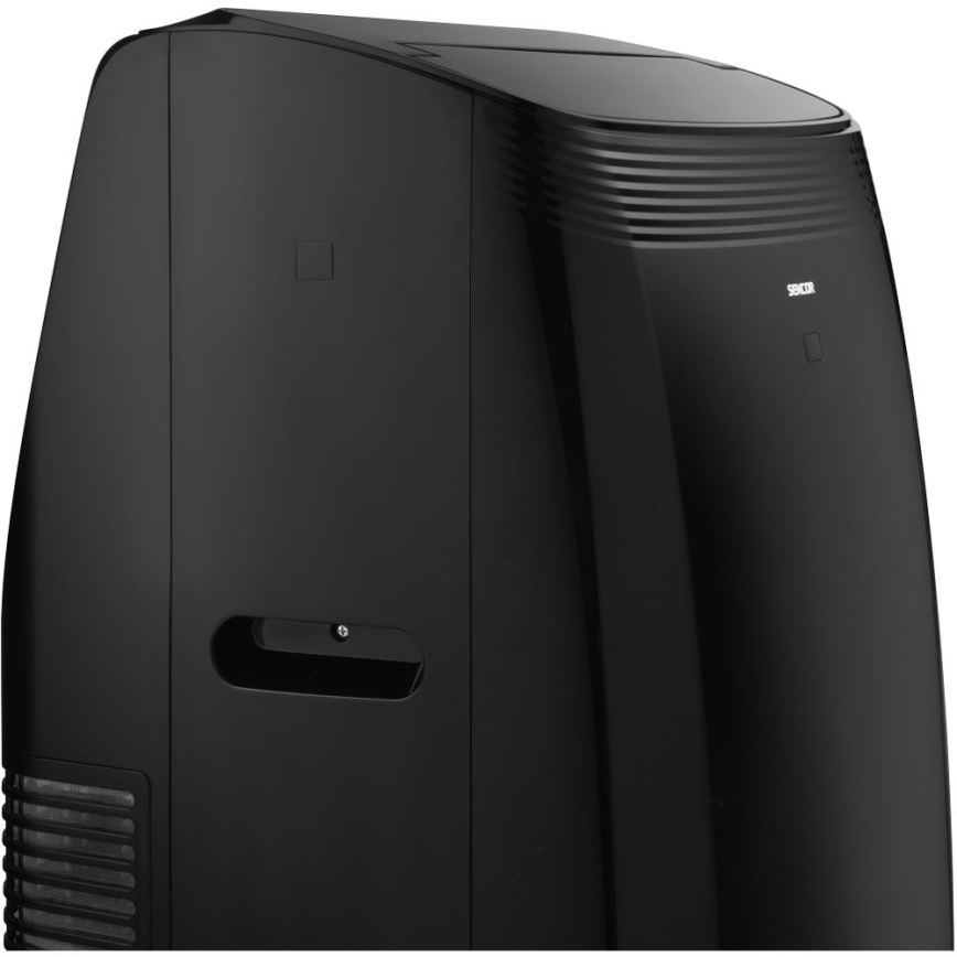 Sencor - Išmanusis mobilus oro kondicionierius 4in1 su pilnu priedų komplektu 900W/230V 9000 BTU Wi-Fi juodas + nuotolinio valdymo pultas