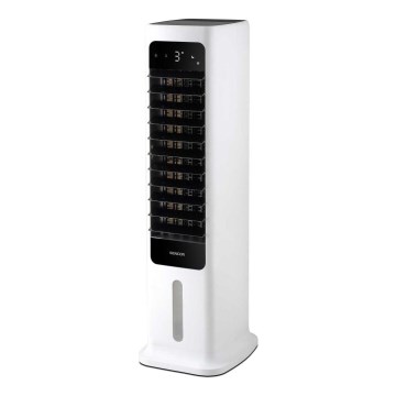 Sencor - Išmanus mobilus oro aušintuvas 60W/230V Wi-Fi balta + nuotolinio valdymo pultas