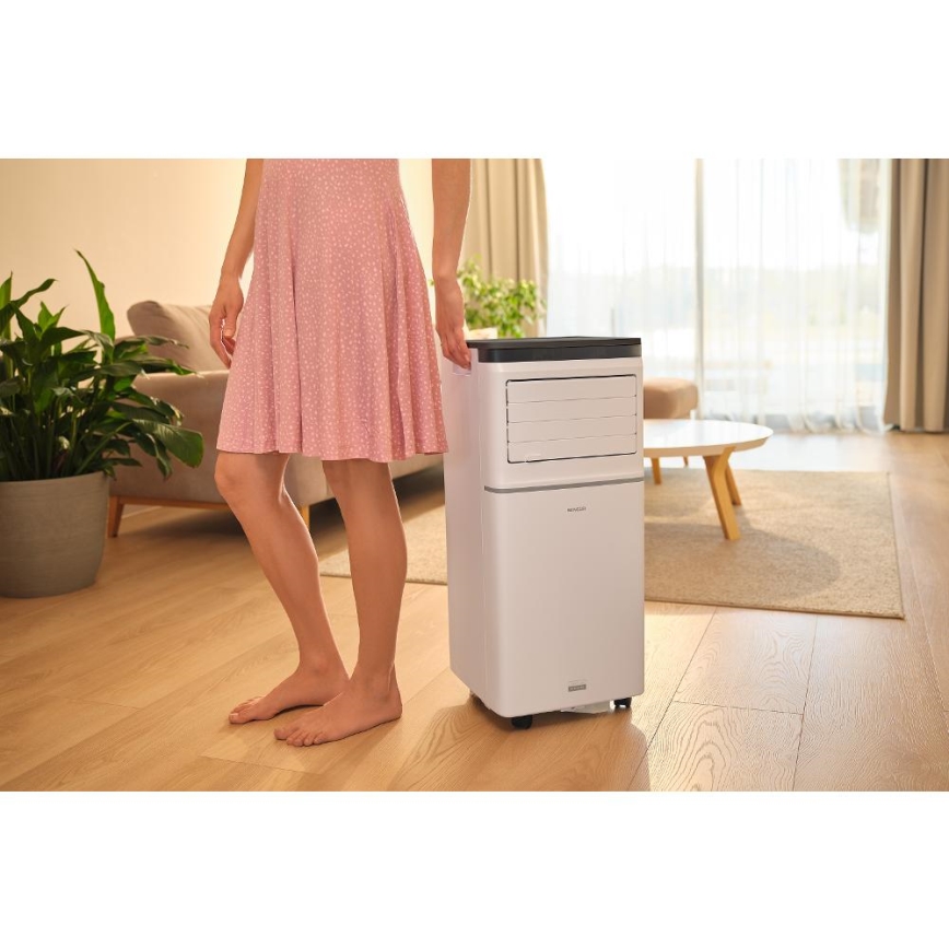 Sencor - Išmanus mobilus oro kondicionierius 3 viename su visais priedais 1020W/230V 10000 BTU Wi-Fi balta + nuotolinio valdymo pultas