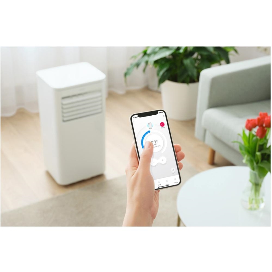 Sencor - Išmanus nešiojamas oro kondicionierius 3 viename su pilnu priedų komplektu 760 W/230 V 7000 BTU Wi-Fi + nuotolinis valdymas