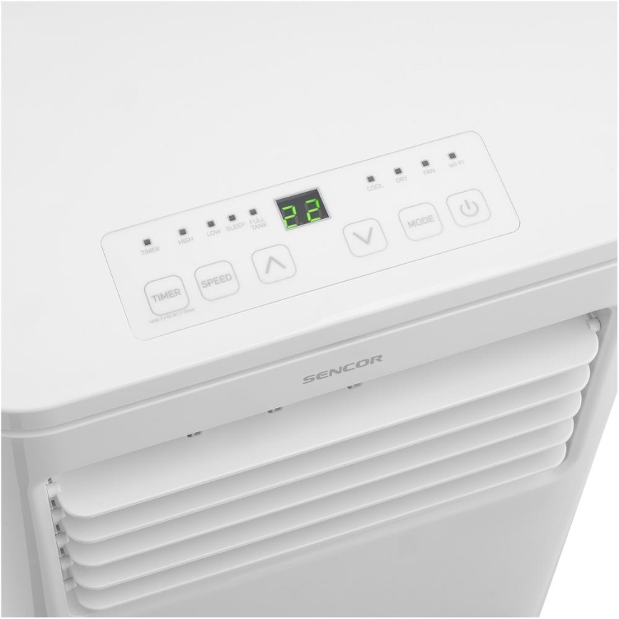 Sencor - Išmanus nešiojamas oro kondicionierius 3 viename su pilnu priedų komplektu 760 W/230 V 7000 BTU Wi-Fi + nuotolinis valdymas