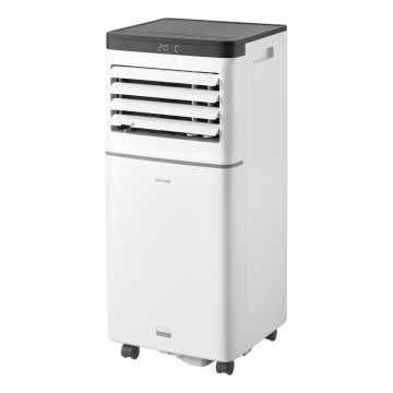 Sencor - Išmanus mobilus oro kondicionierius 3 viename su visais priedais 1020W/230V 10000 BTU Wi-Fi balta + nuotolinio valdymo pultas