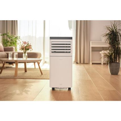 Sencor - Išmanus 3 viename mobilus oro kondicionierius, įskaitant visus priedus, 760 W/230 V, 7000 BTU, Wi‑Fi, balta + su nuotoliniu pulteliu