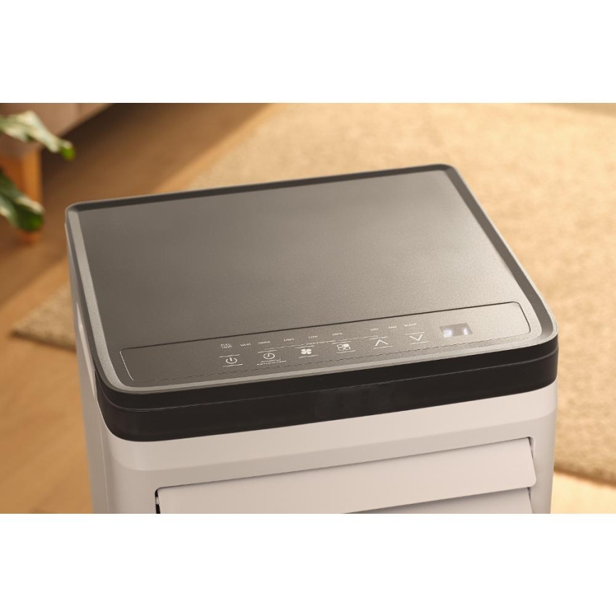 Sencor - Išmanus 3 viename mobilus oro kondicionierius, įskaitant visus priedus, 760 W/230 V, 7000 BTU, Wi‑Fi, balta + su nuotoliniu pulteliu