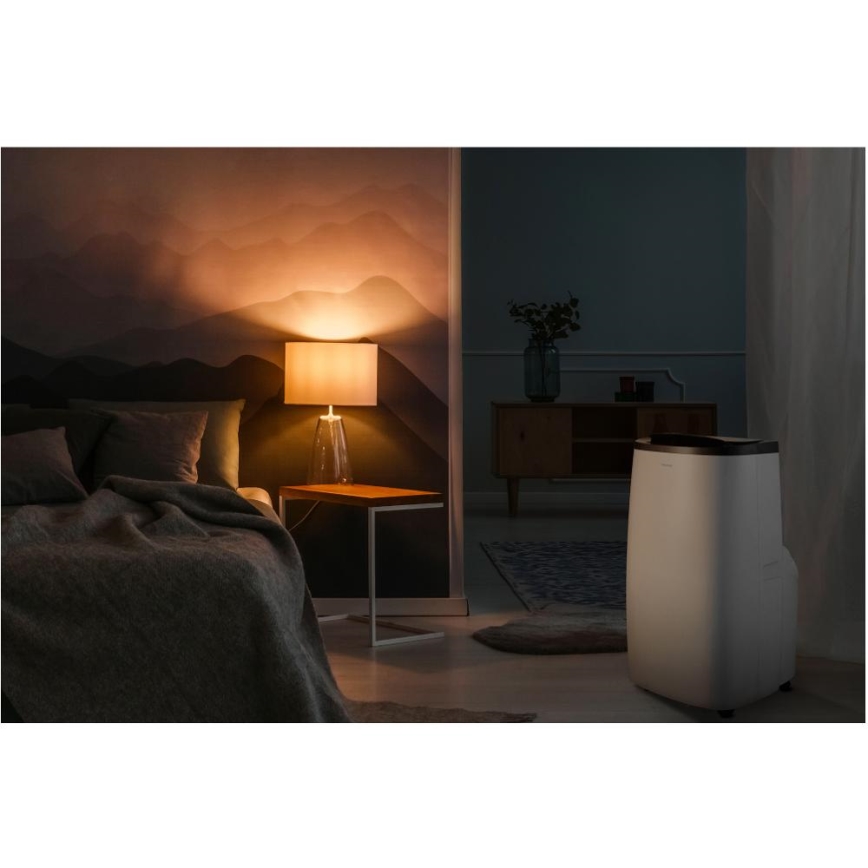 Sencor - išmanus nešiojamas oro kondicionierius 4 viename, įskaitant visą komplektaciją, 1700 W/230 V, 12000 BTU, Wi‑Fi, baltas + nuotolinis valdymo pultas