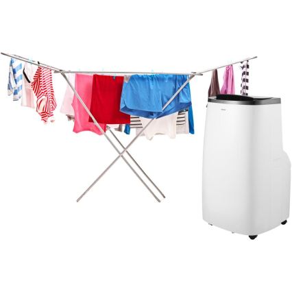 Sencor - išmanus nešiojamas oro kondicionierius 4 viename, įskaitant visą komplektaciją, 1700 W/230 V, 12000 BTU, Wi‑Fi, baltas + nuotolinis valdymo pultas