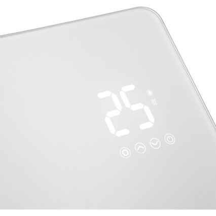 Sencor - Išmanusis elektrinis šildytuvas/konvektorius 1200/2400 W, 230 V, IP24, Wi‑Fi, balta