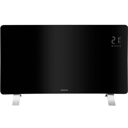 Sencor - Išmanusis elektrinis tiesioginis šildytuvas/konvektorius 1200/2400W/230V IP24 Wi-Fi juodas