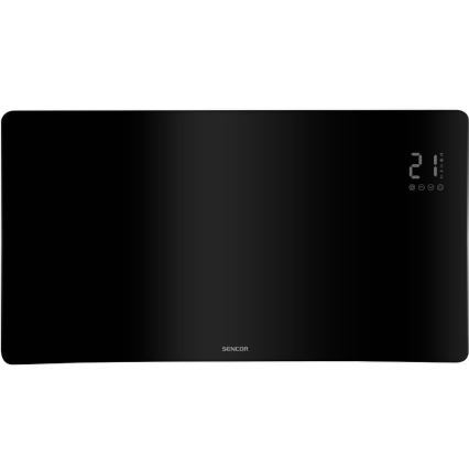 Sencor - Išmanusis elektrinis tiesioginis šildytuvas/konvektorius 1200/2400W/230V IP24 Wi-Fi juodas