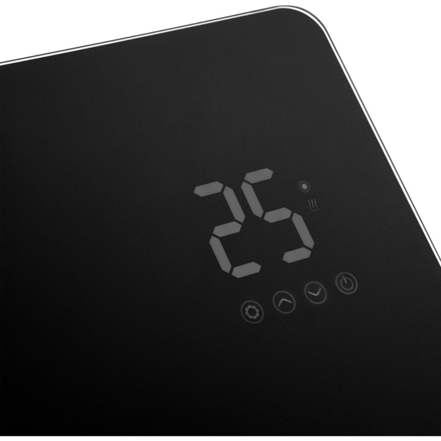 Sencor - Išmanusis elektrinis tiesioginis šildytuvas/konvektorius 1200/2400W/230V IP24 Wi-Fi juodas