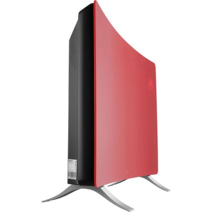 Sencor - Išmanusis elektrinis tiesioginis šildytuvas/konvektorius 1200/2400W/230V IP24 Wi-Fi raudonas