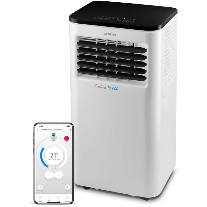 Sencor - Išmanusis mobilus oro kondicionierius 3in1 su visais priedais 1050W/230V 10000 BTU Wi-Fi + nuotolinio valdymo pultas