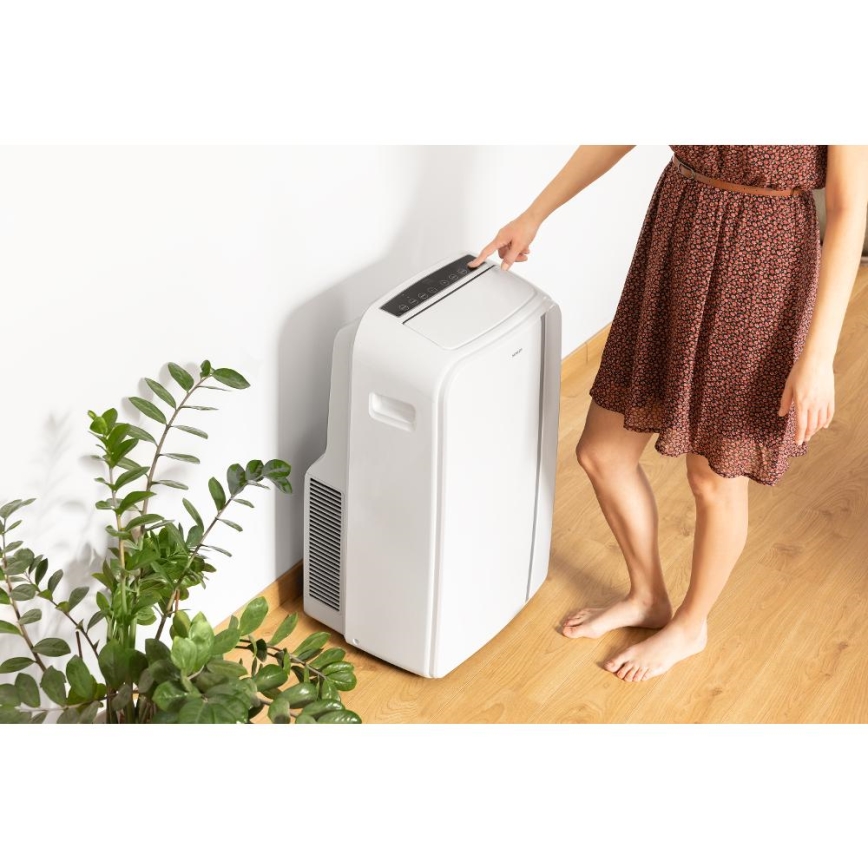 Sencor - Išmanusis mobilus oro kondicionierius 3in1 su visais priedais 1450W/230V 12000 BTU Wi-Fi balta + nuotolinio valdymo pultas