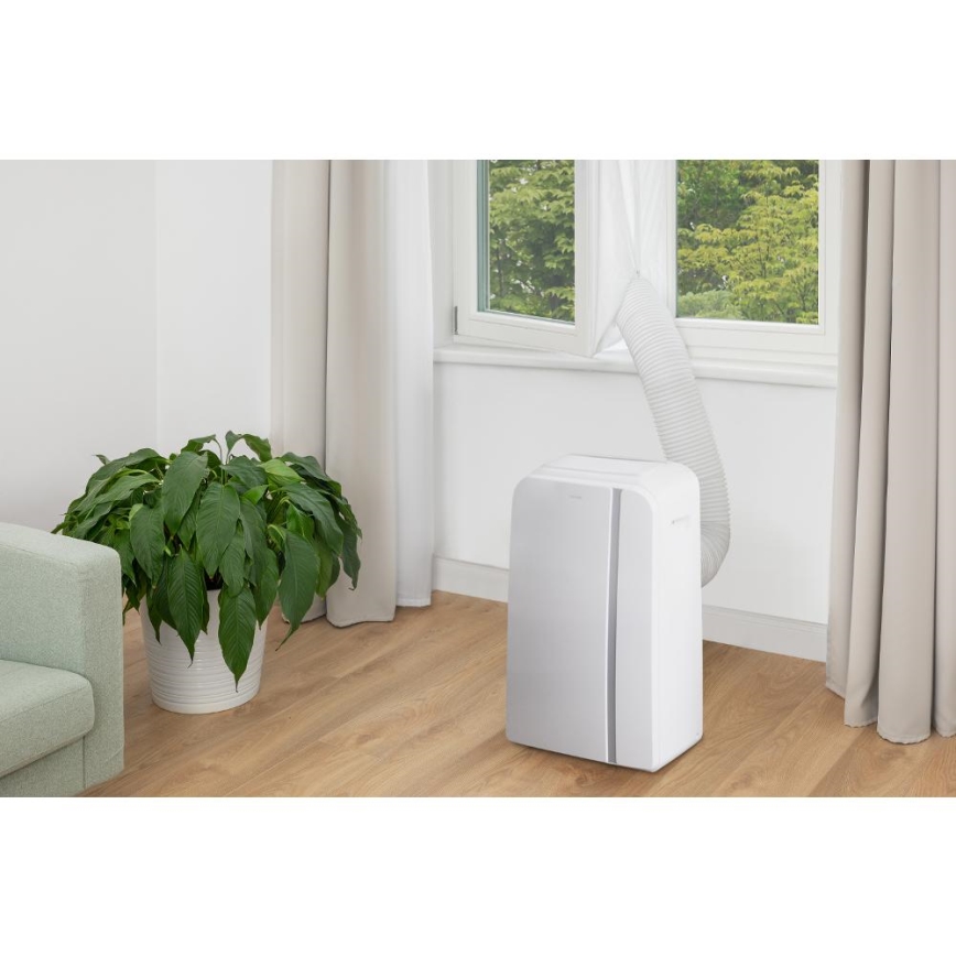 Sencor - Išmanusis mobilus oro kondicionierius 3in1 su visais priedais 1450W/230V 12000 BTU Wi-Fi balta + nuotolinio valdymo pultas