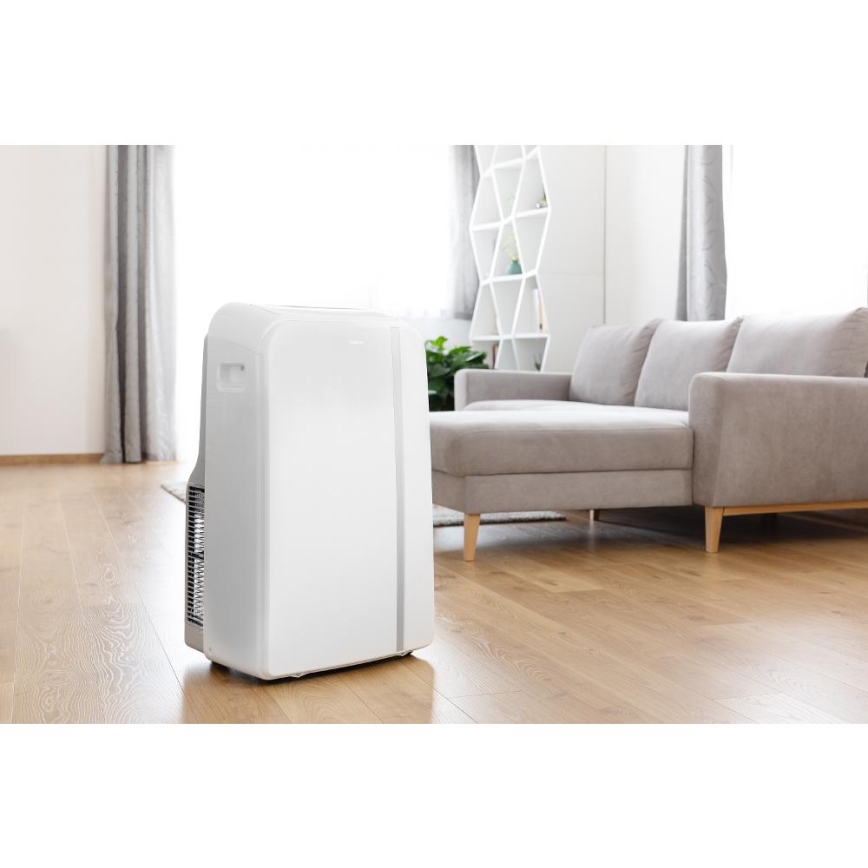 Sencor - Išmanusis mobilus oro kondicionierius 3in1 su visais priedais 1450W/230V 12000 BTU Wi-Fi balta + nuotolinio valdymo pultas