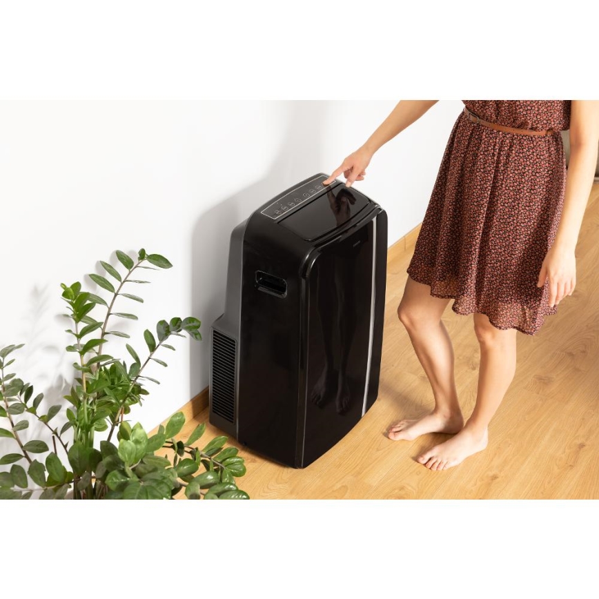 Sencor - Išmanusis mobilus oro kondicionierius 3in1 su visais priedais 1450W/230V 12000 BTU Wi-Fi juoda + nuotolinio valdymo pultas