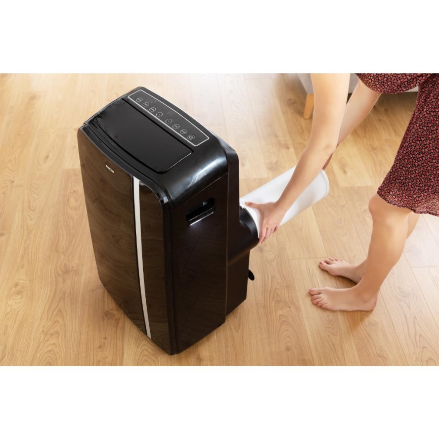Sencor - Išmanusis mobilus oro kondicionierius 3in1 su visais priedais 1450W/230V 12000 BTU Wi-Fi juoda + nuotolinio valdymo pultas