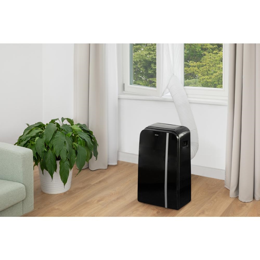 Sencor - Išmanusis mobilus oro kondicionierius 3in1 su visais priedais 1450W/230V 12000 BTU Wi-Fi juoda + nuotolinio valdymo pultas