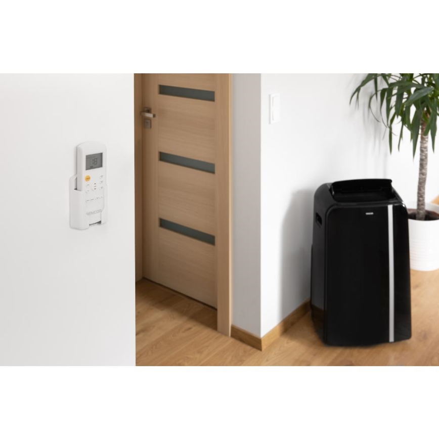 Sencor - Išmanusis mobilus oro kondicionierius 3in1 su visais priedais 1450W/230V 12000 BTU Wi-Fi juoda + nuotolinio valdymo pultas