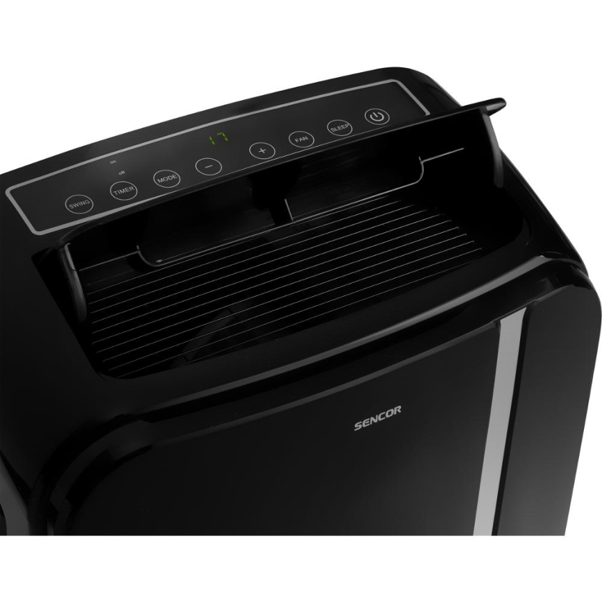 Sencor - Išmanusis mobilus oro kondicionierius 3in1 su visais priedais 1450W/230V 12000 BTU Wi-Fi juoda + nuotolinio valdymo pultas