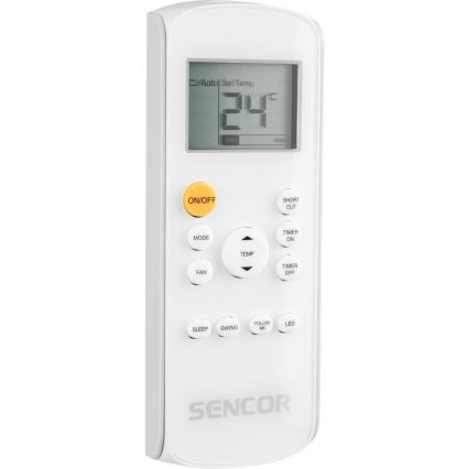 Sencor - Išmanusis mobilus oro kondicionierius 3in1 su visais priedais 1450W/230V 12000 BTU Wi-Fi juoda + nuotolinio valdymo pultas