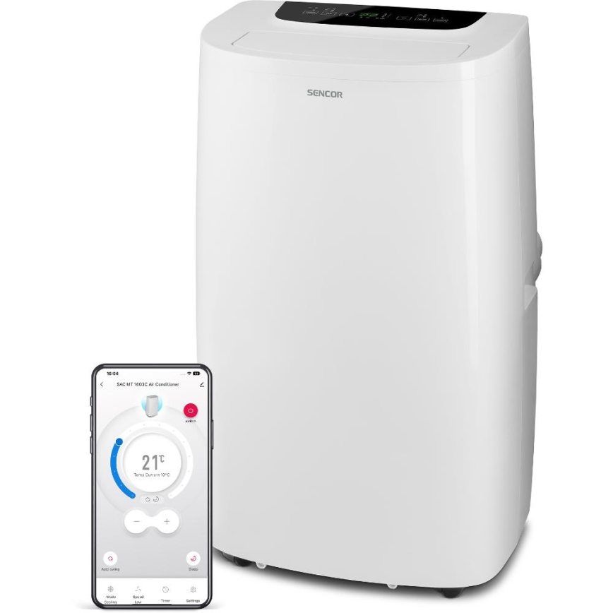 Sencor - Išmanusis mobilus oro kondicionierius 3in1 su visais priedais 1700W/230V 16000 BTU Wi-Fi + nuotolinio valdymo pultas