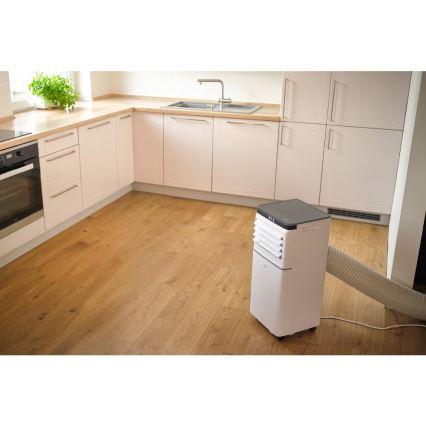 Sencor - Išmanus mobilus oro kondicionierius 3 viename su pilnu priedų komplektu 815W/230V 8000 BTU Wi-Fi baltas + nuotolinis valdymas