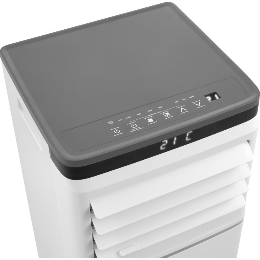 Sencor - Išmanus mobilus oro kondicionierius 3 viename su pilnu priedų komplektu 815W/230V 8000 BTU Wi-Fi baltas + nuotolinis valdymas