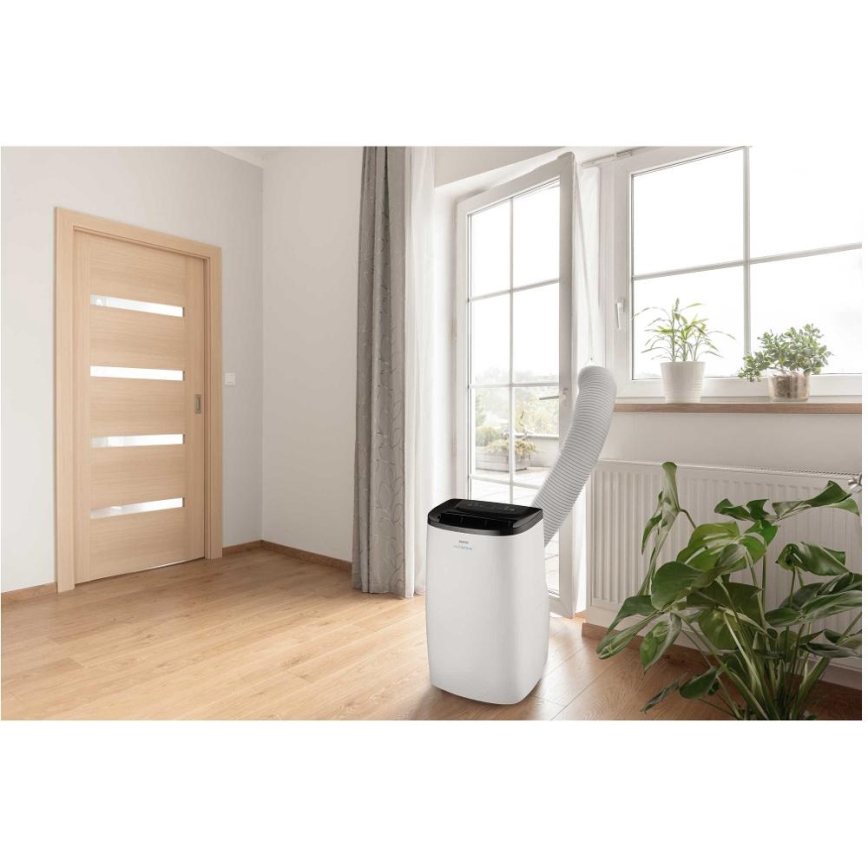 Sencor - Išmanus mobilus oro kondicionierius 4v1 įskaitant visus priedus 1750W/230V 18000 BTU Wi-Fi balta + nuotolinis valdymas