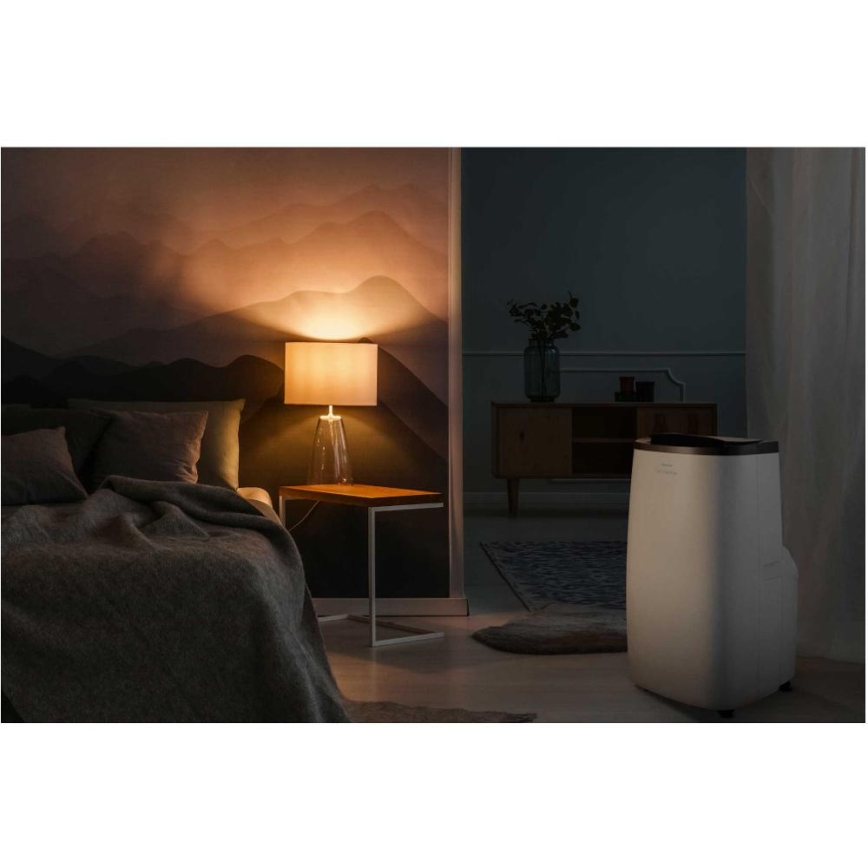 Sencor - Išmanus mobilus oro kondicionierius 4v1 įskaitant visus priedus 1750W/230V 18000 BTU Wi-Fi balta + nuotolinis valdymas