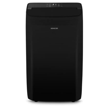 Sencor - Išmanusis mobilus oro kondicionierius įskaitant pilnus priedus 900W/230V 9000 BTU Wi-Fi juoda + nuotolinio valdymo pultas