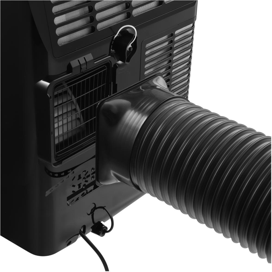 Sencor - Išmanusis mobilus oro kondicionierius įskaitant pilnus priedus 900W/230V 9000 BTU Wi-Fi juoda + nuotolinio valdymo pultas