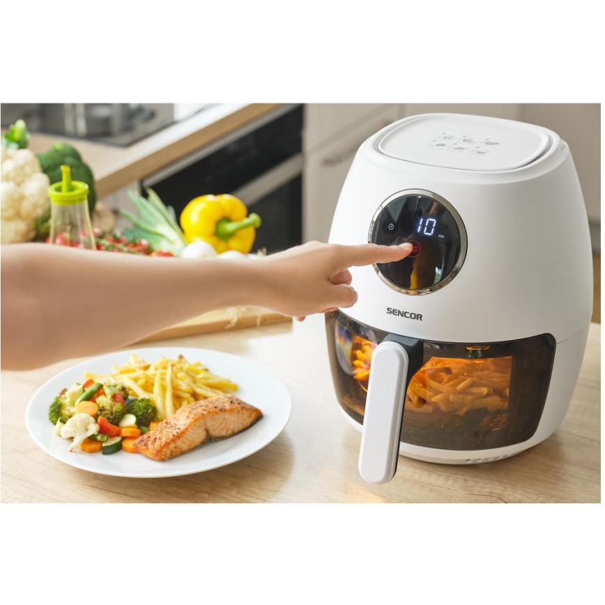 Sencor - Karšto oro gruzdintuvas 3,5 l 1300W/230V balta