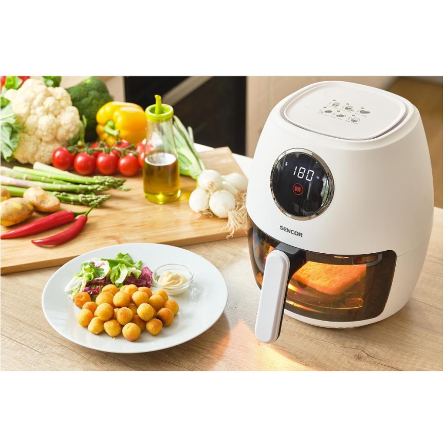 Sencor - Karšto oro gruzdintuvas 3,5 l 1300W/230V balta