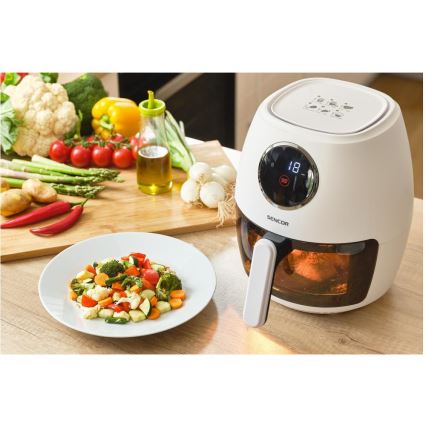 Sencor - Karšto oro gruzdintuvas 3,5 l 1300W/230V balta
