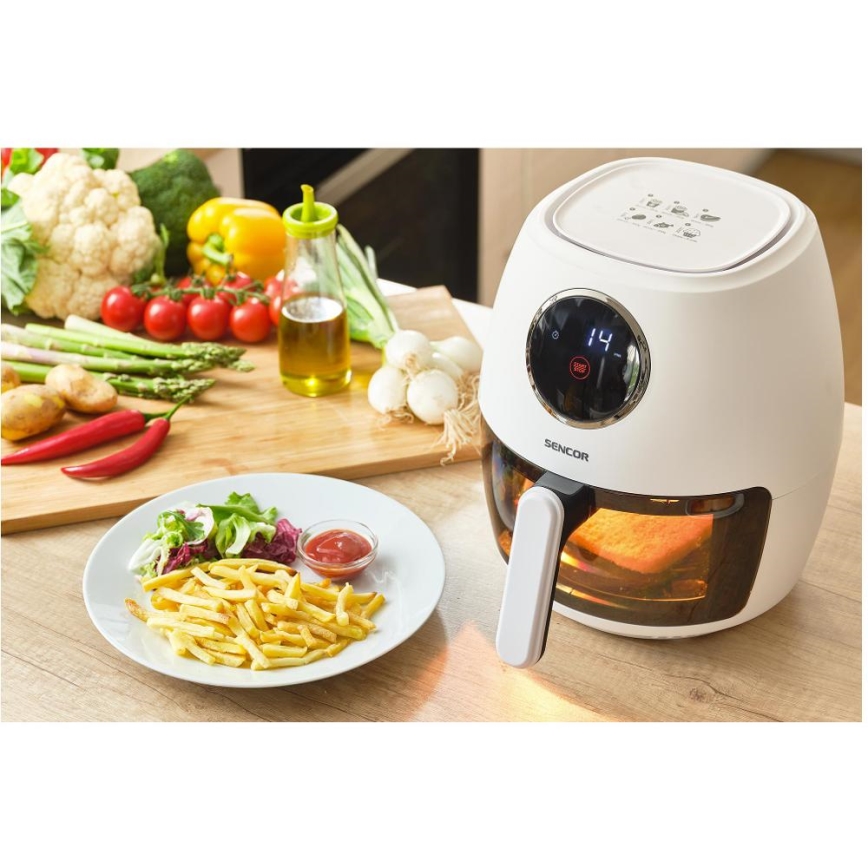 Sencor - Karšto oro gruzdintuvas 3,5 l 1300W/230V balta
