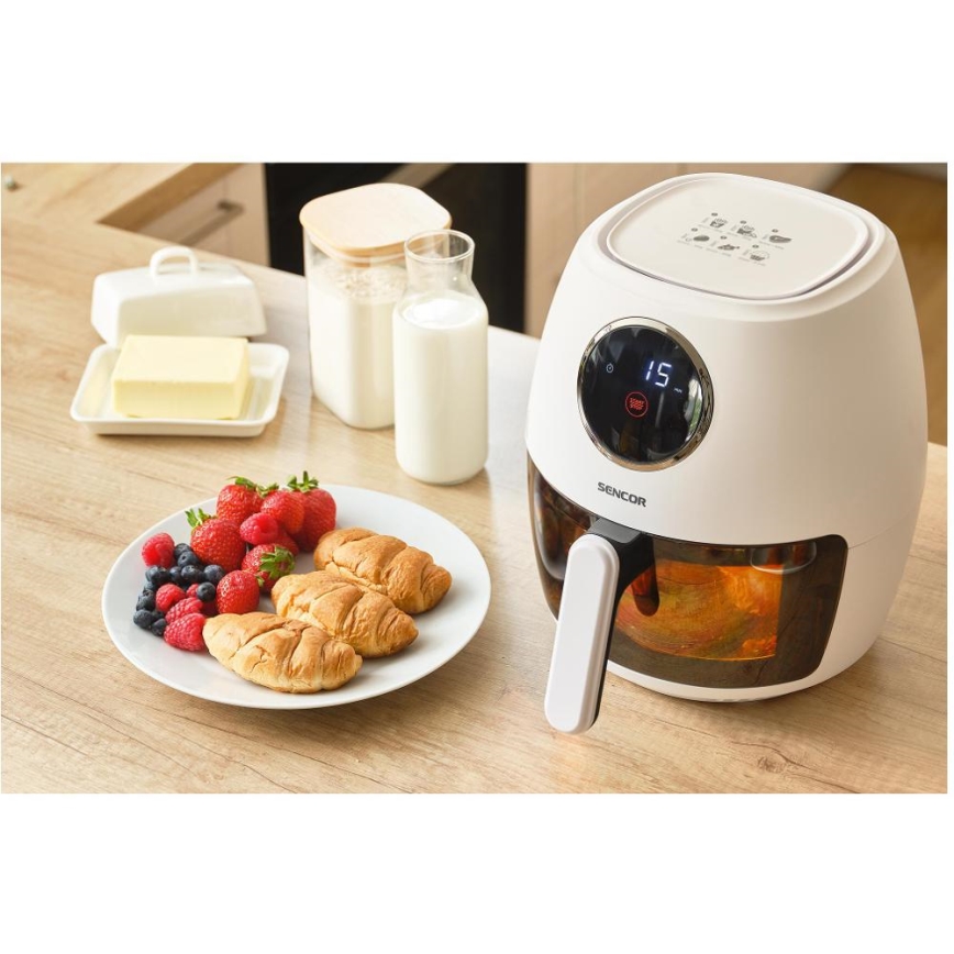 Sencor - Karšto oro gruzdintuvas 3,5 l 1300W/230V balta