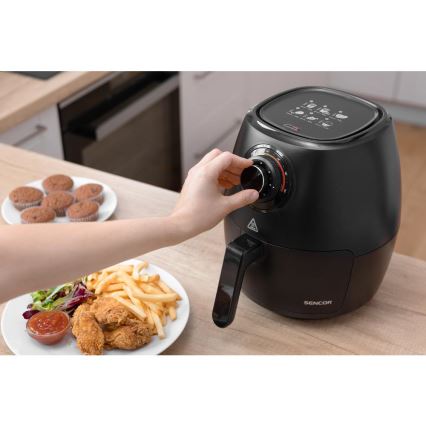 Sencor - Karšto oro gruzdintuvė 3,5 l 1300W/230V juoda