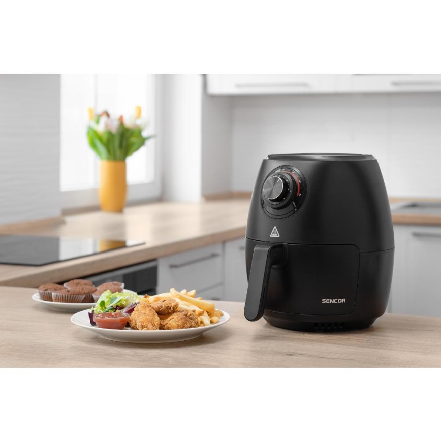 Sencor - Karšto oro gruzdintuvė 3,5 l 1300W/230V juoda