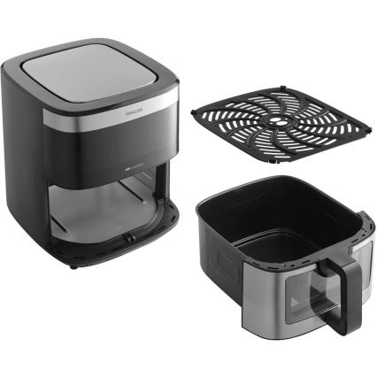 Sencor - Karštų orą cirkuliuojanti gruzdintuvė 9 l 1700W/230V juoda/matinis chromas
