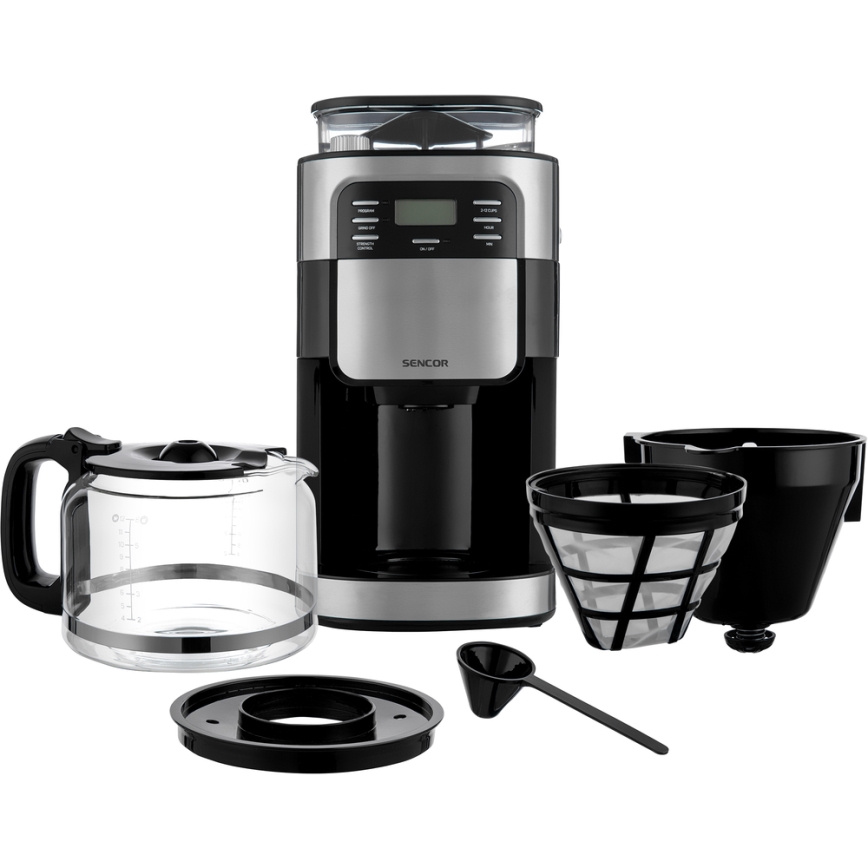 Sencor - Kavos virimo aparatas 1,5 l su LCD ekranu 900W/230V