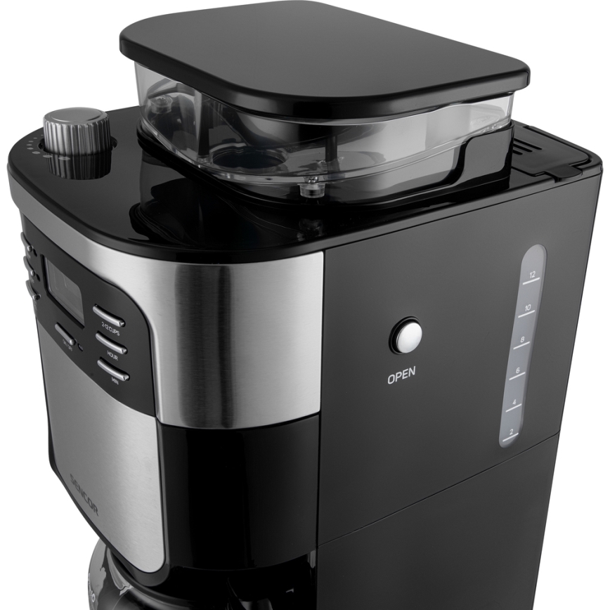 Sencor - Kavos virimo aparatas 1,5 l su LCD ekranu 900W/230V