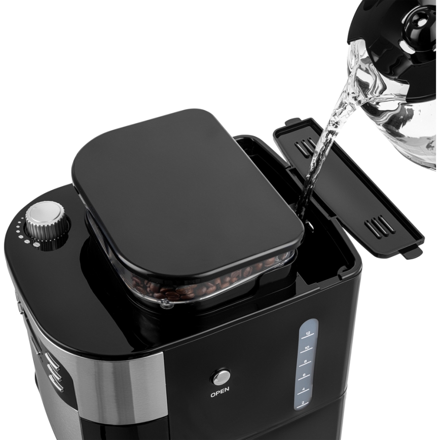 Sencor - Kavos virimo aparatas 1,5 l su LCD ekranu 900W/230V