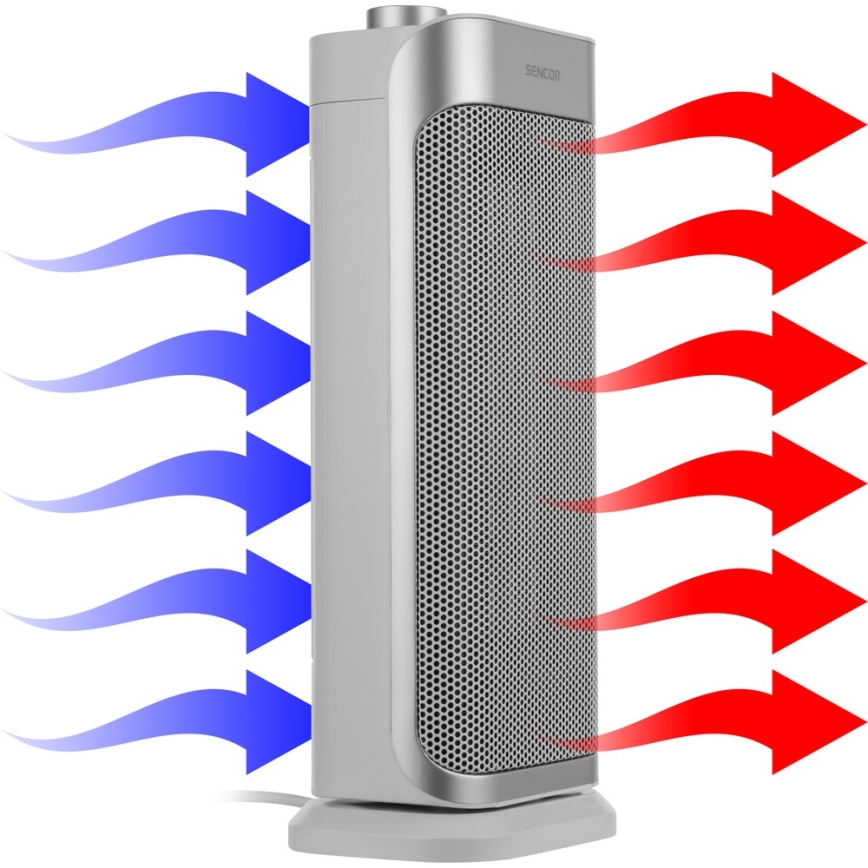 Sencor - Keraminis ventiliatorius su šildytuvu 1000/2000W/230V
