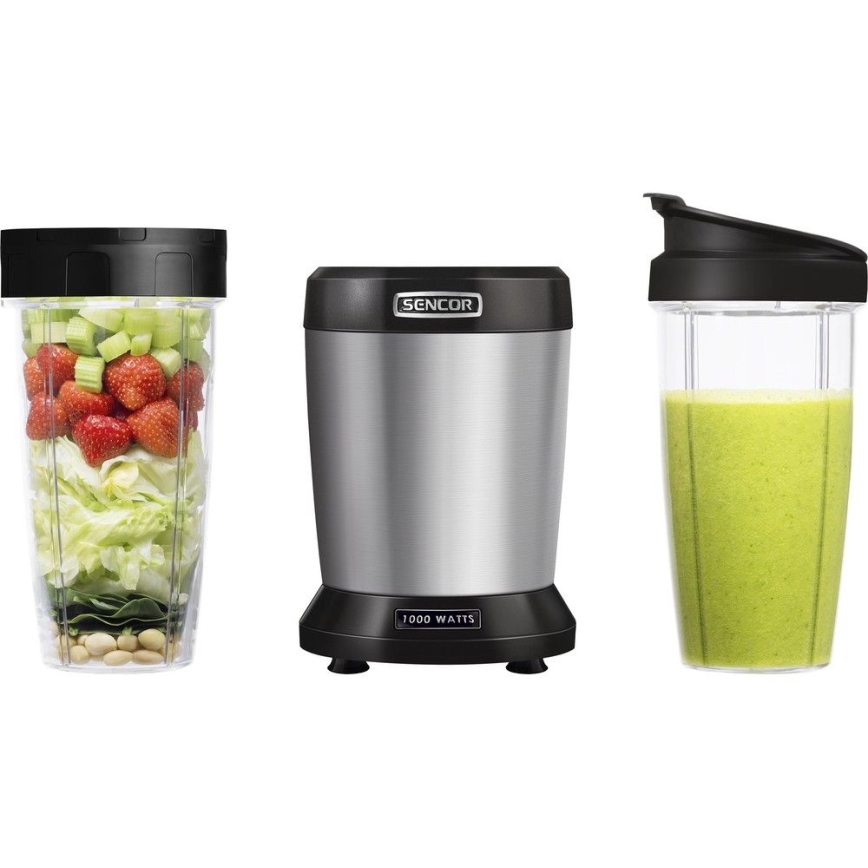 Sencor - Kokteilių nutri maišytuvas 1000W/230V sidabras