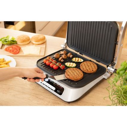 Sencor - Kontaktinis grilis 2100W/230V matinio chromo spalvos