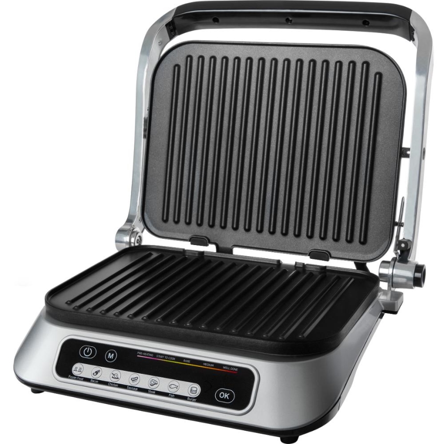 Sencor - Kontaktinis grilis 2100W/230V matinio chromo spalvos