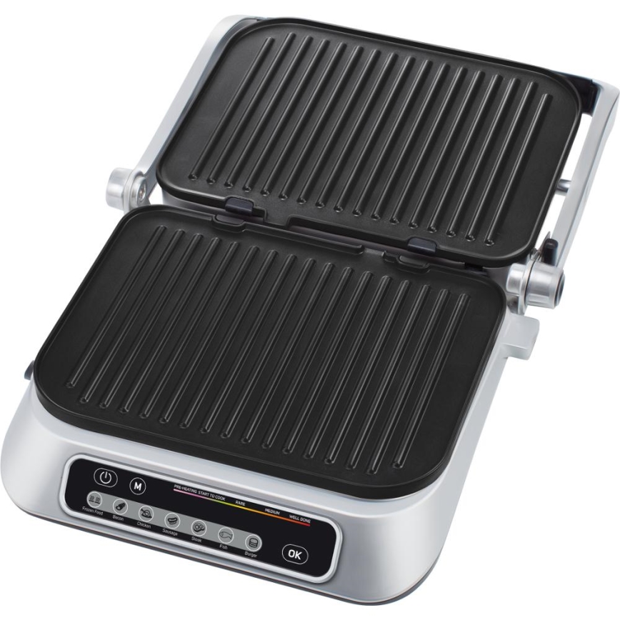 Sencor - Kontaktinis grilis 2100W/230V matinio chromo spalvos