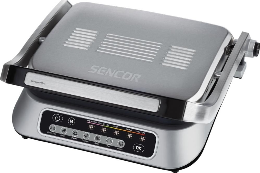 Sencor - Kontaktinis grilis 2100W/230V matinio chromo spalvos