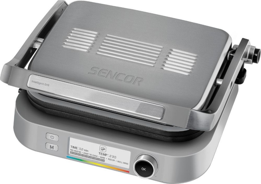 Sencor - Kontaktinis grilis 2100W/230V matinis chromas